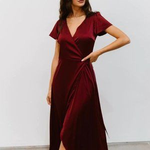 Krystal Wrap Dress - Baltic Born NWT - Wine S